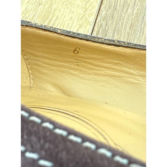 Women’s Tod’s Brown Suede Kitten Heel Loafer - Picture 8 of 13